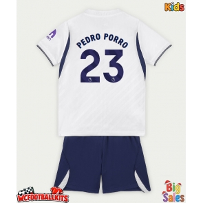 Tottenham Hotspur Pedro Porro #23 Replica Home Stadium Kit for Kids 2026-27 Short Sleeve (+ pants)